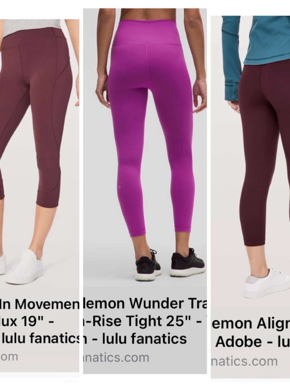 lululemon leggings bundle of three